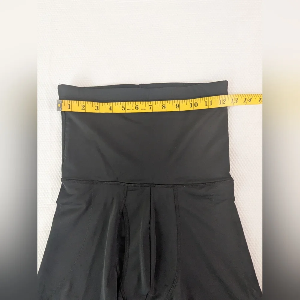Men High Waisted Boxer Shorts Without  Pad Black SZ L NEW.